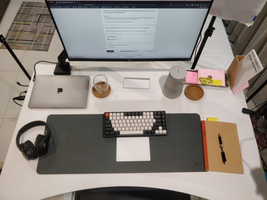 Work Desk of Lesley Sim