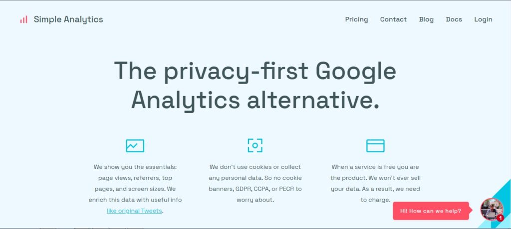 Simple Analytics a Google Analytics alternative for WordPress