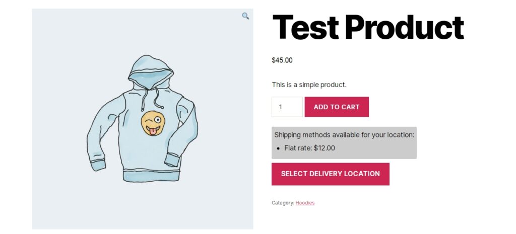Shipping fee on WooCommerce product page