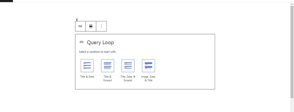 query loop types