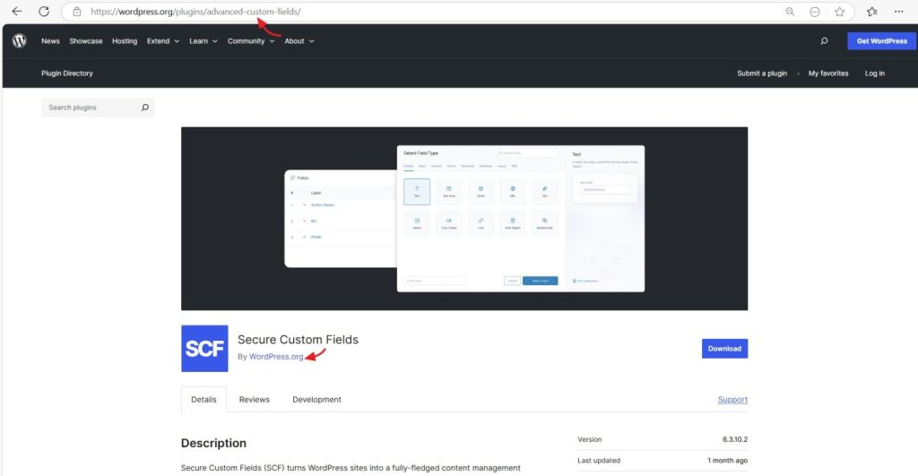 scf fork of acg plugin