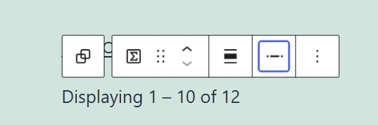 query total block range display mode