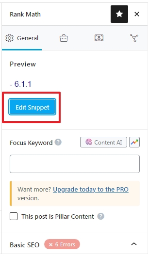 rankmath edit snippet