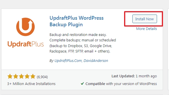 updraft plus plugin