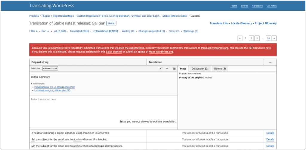 wordpress translation contributor block