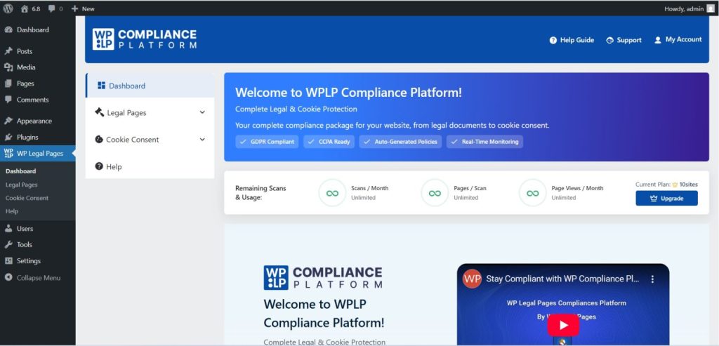 WPLP compliance platform wordpress