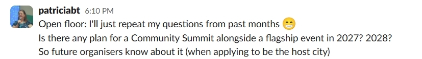 community-summit-slack-initial-question